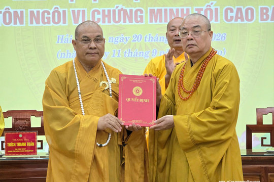 Công bố quyết định chuẩn y nhân sự Ban Trị sự Giáo hội Phật giáo Việt Nam thành phố