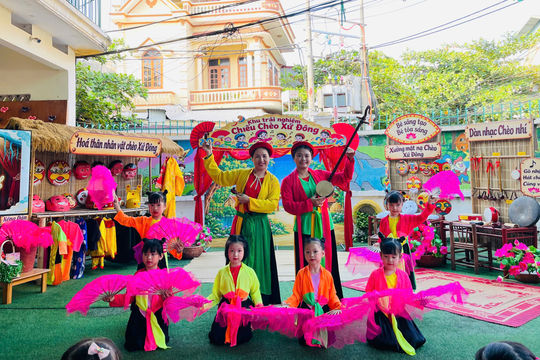 Trường Mầm non Thanh Bình giáo dục văn hóa vùng miền