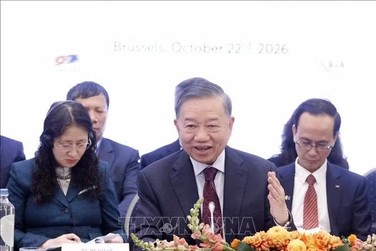 Tổng Bí thư, Chủ tịch nước Tô Lâm dự tọa đàm doanh nghiệp tiêu biểu châu Âu và Bỉ