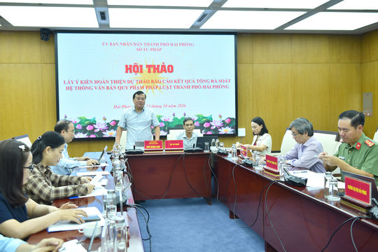 Hải Phòng tổng rà soát hệ thống văn bản, tháo gỡ vướng mắc pháp lý