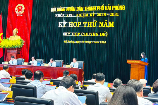 Sáng 29/10, HĐND thành phố Hải Phòng xem xét 8 nội dung quan trọng