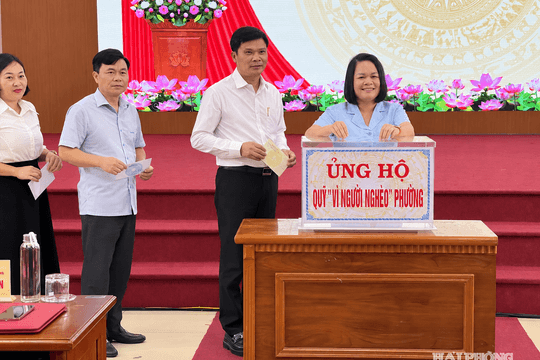 Phù Liễn vận động hơn 1,14 tỷ đồng ủng hộ người nghèo tại lễ phát động