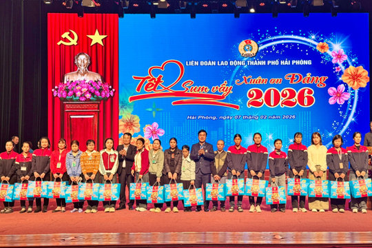 Công đoàn Hải Phòng triển khai nhiều hoạt động chăm lo Tết Đinh Mùi 2027