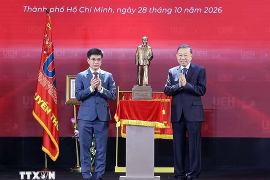 Tổng Bí thư, Chủ tịch nước Tô Lâm dự Lễ kỷ niệm 50 năm thành lập Đại học Kinh tế thành phố Hồ Chí Minh