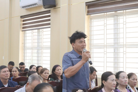 Người dân phường Hồng An kiến nghị nhiều vấn đề dân sinh