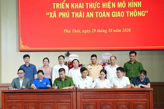 Ra mắt mô hình 'Xã Phú Thái an toàn giao thông'