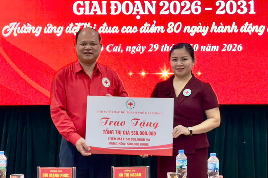 Hội Chữ thập đỏ Hải Phòng và Lào Cai tăng cường phối hợp