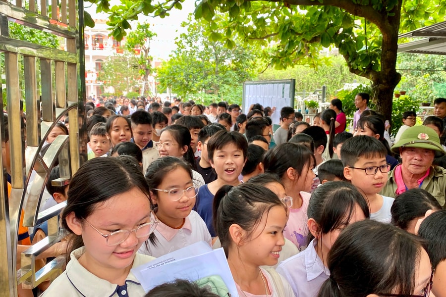 Gần 1.600 học sinh hoàn thành kiểm tra đầu vào lớp 6 chất lượng cao ở TP Hải Dương