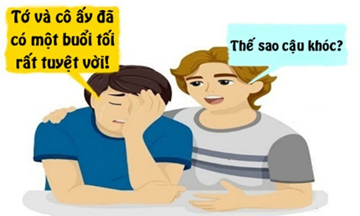Khóc vì buổi hẹn quá tuyệt vời