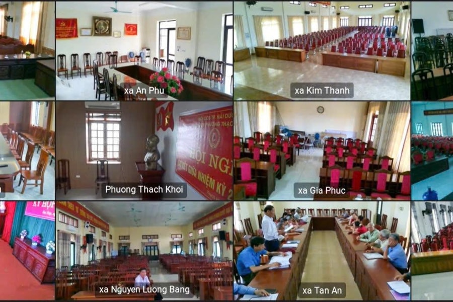 Hoàn thành thiết lập hệ thống họp trực tuyến cho 12 xã, phường mới vận hành thử nghiệm