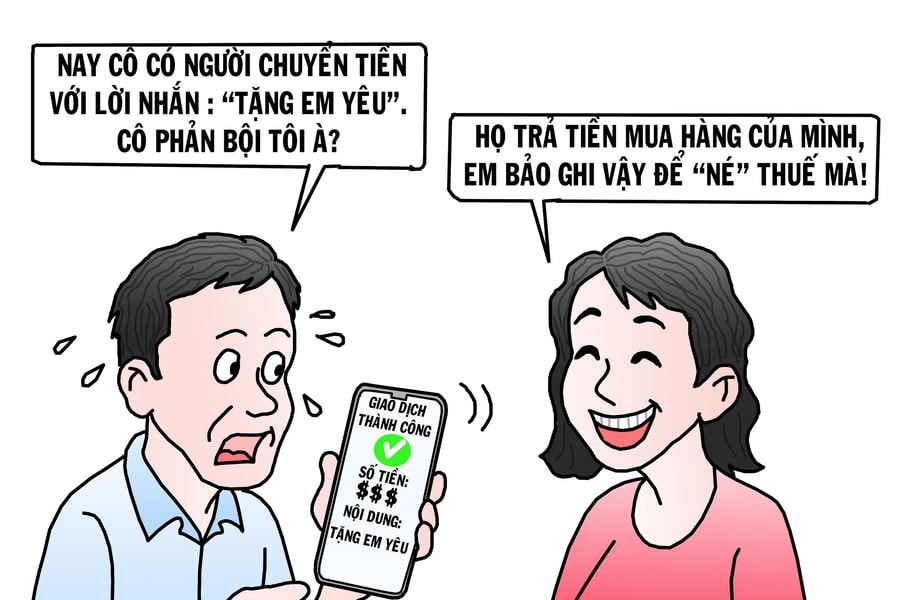Tin nhắn chuyển tiền 'né' thuế