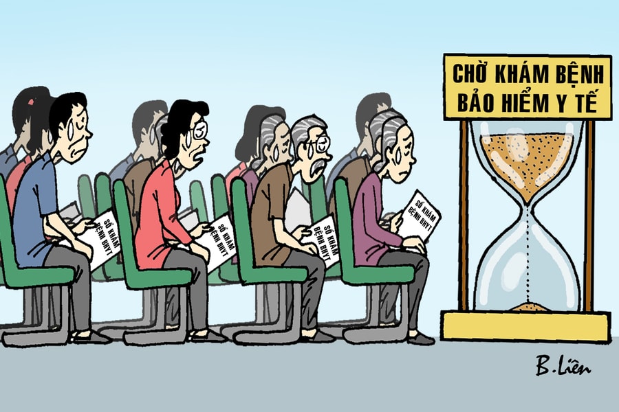 Mòn mỏi chờ khám bệnh bằng bảo hiểm y tế