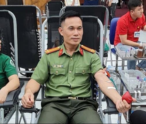 Trung tá công an gần 30 lần hiến máu cứu người