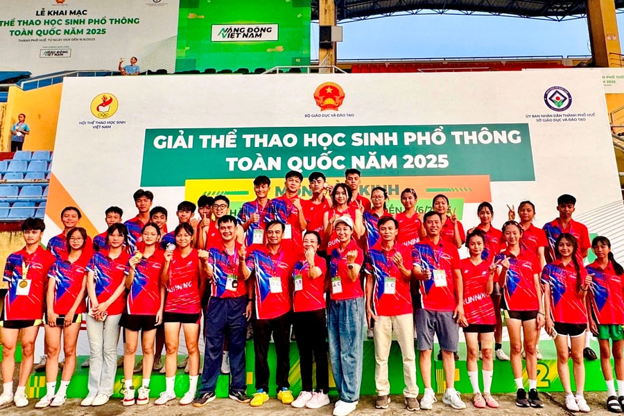Hải Dương đứng thứ nhất toàn quốc môn điền kinh Giải thể thao học sinh phổ thông toàn quốc 2025