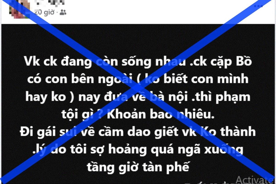 Đem cả chuyện ngoại tình lên mạng