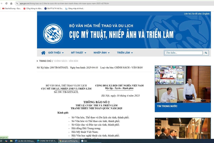 Giả danh Cục Mỹ thuật, Nhiếp ảnh và Triển lãm lừa thi vẽ tranh