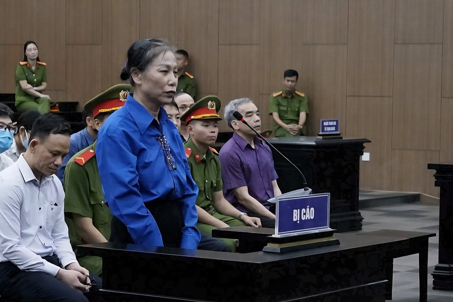 Cựu Bí thư Hoàng Thị Thúy Lan xin được ngồi vì bị chứng ngừng thở, bệnh tim