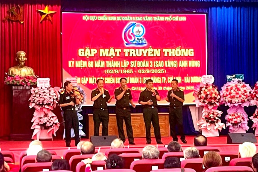 Gặp mặt truyền thống Sư đoàn 3 Sao Vàng Chí Linh