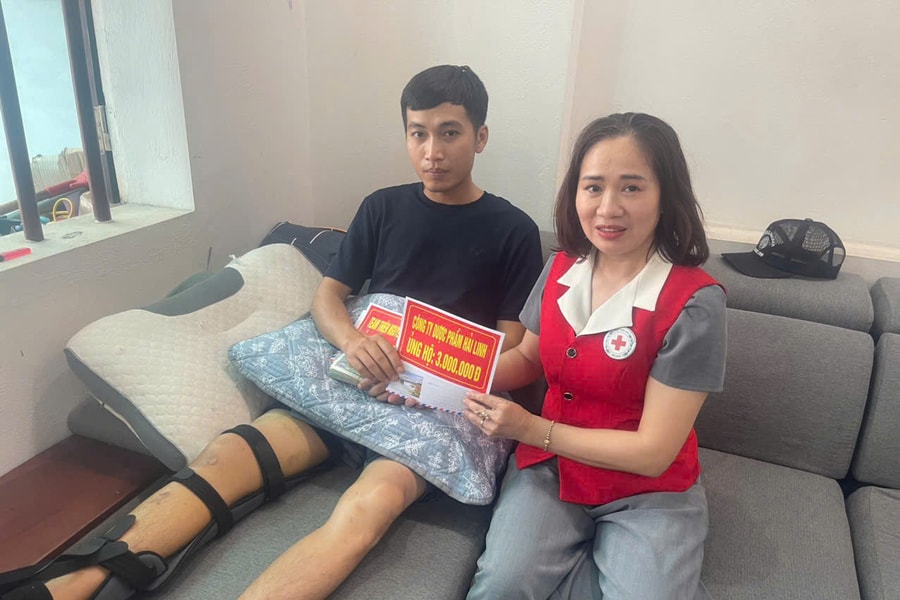 Gia đình anh Nguyễn Quốc Huy ở xã Hà Đông được hỗ trợ gần 700 triệu đồng