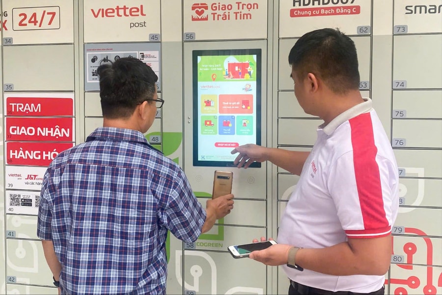 Viettel Post Hải Phòng khai trương tủ giao nhận hàng thông minh đầu tiên tại chung cư
