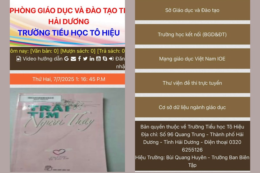 Cần cập nhật địa chỉ các trường theo đơn vị hành chính mới