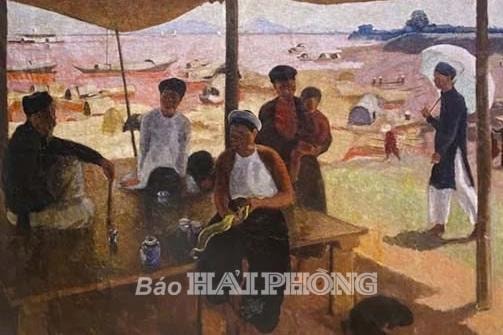 Bức tranh về Cảng Hải Phòng tại Bảo tàng Mỹ thuật Marseille