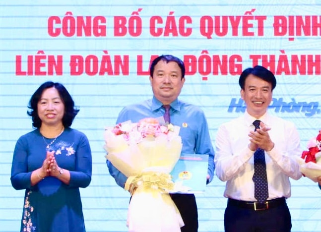 Đồng chí Nguyễn Anh Tuân giữ chức Chủ tịch Liên đoàn Lao động TP Hải Phòng