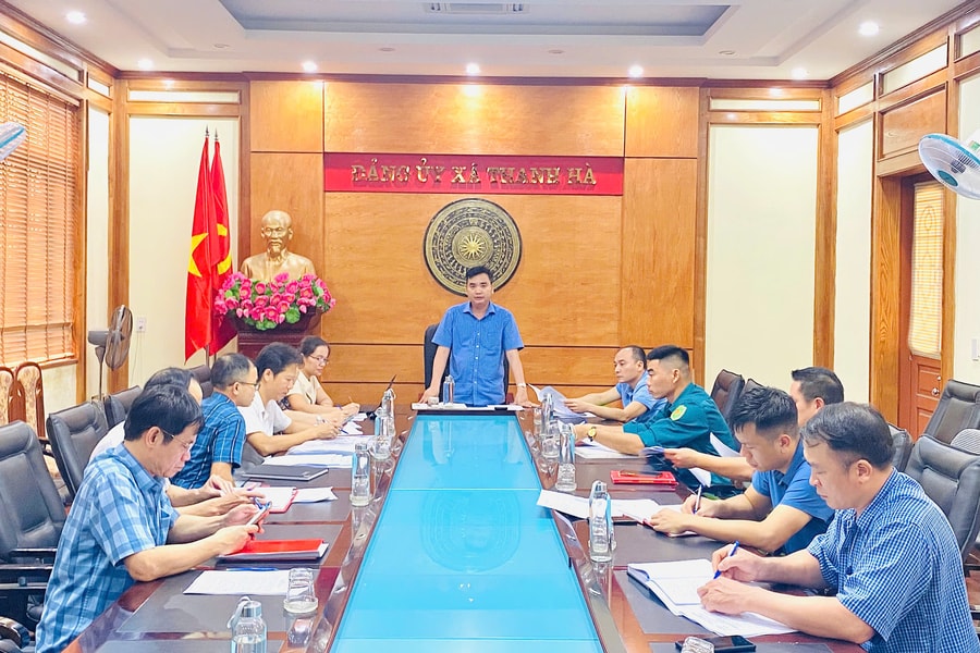Xã Thanh Hà dự kiến sơ tán hơn 70 hộ trong trường hợp khẩn cấp
