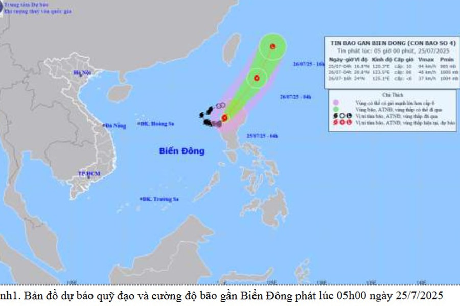 Bão số 4 đổ bộ vào đảo Lu Dông của Philippines, Hải Phòng có mưa lớn