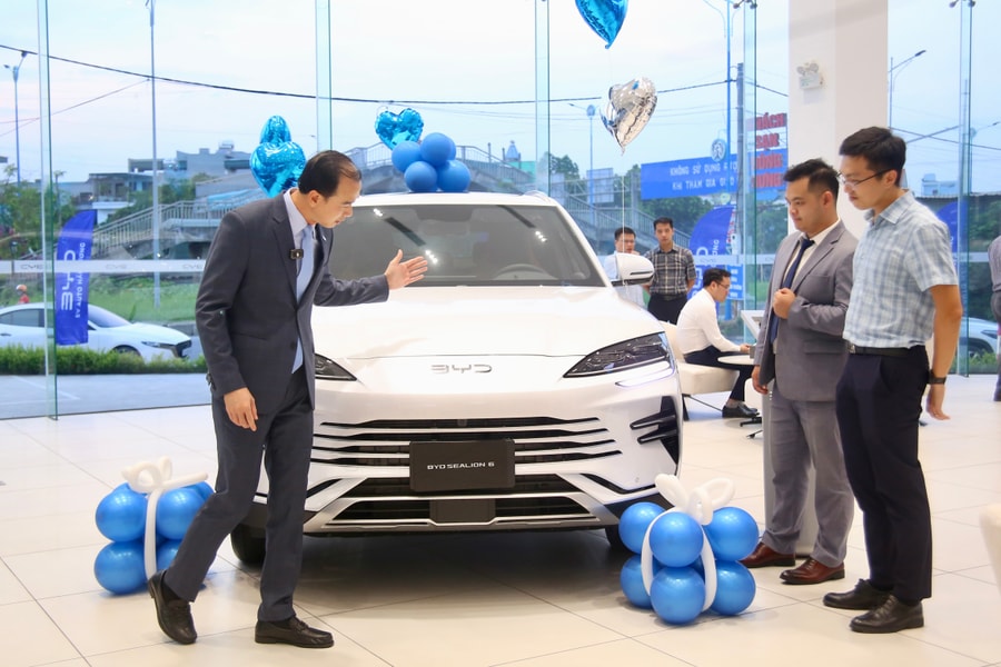Khai trương showroom ô tô điện BYD đầu tiên tại Tây Hải Phòng