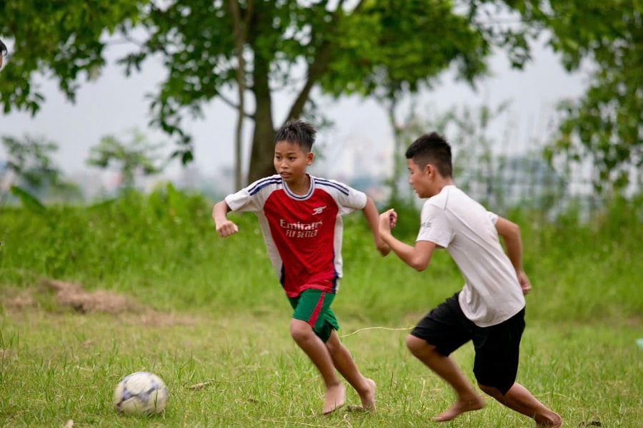 Sôi nổi phong trào bóng đá thiếu niên, nhi đồng