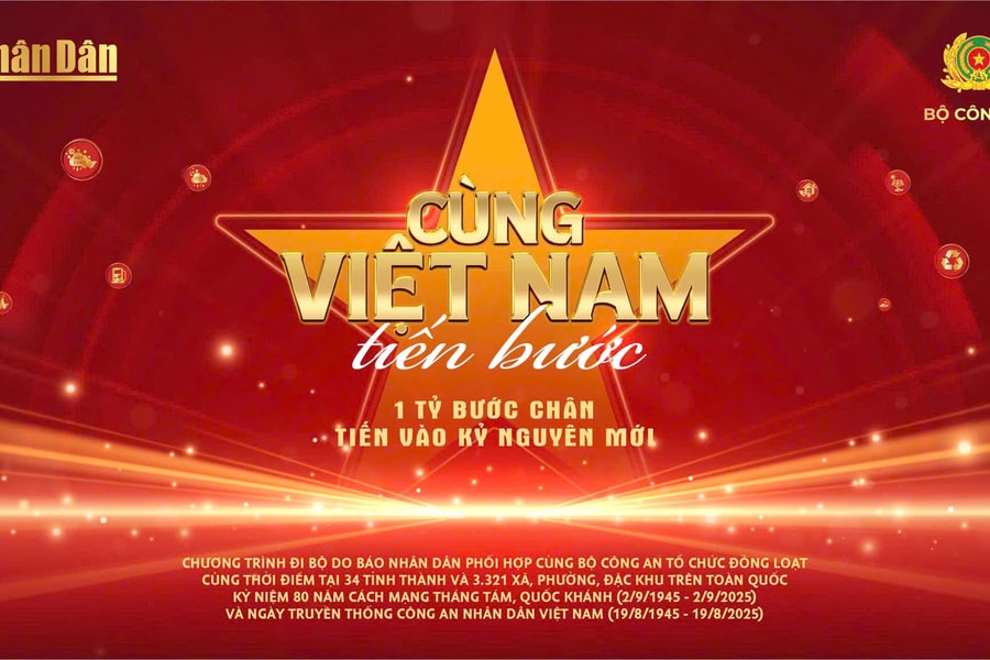 Chương trình đi bộ toàn quốc 'Cùng Việt Nam tiến bước'