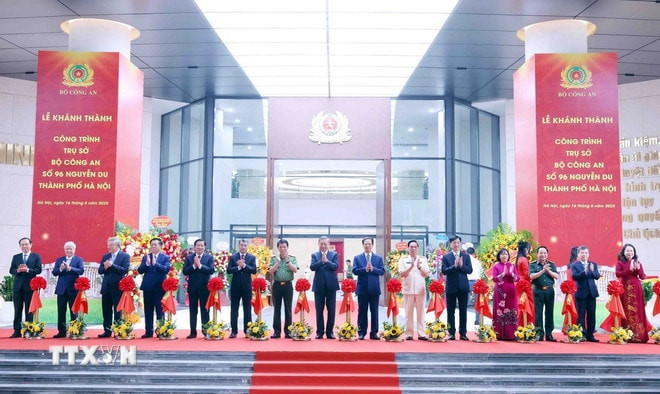 Tổng Bí thư Tô Lâm dự lễ khánh thành công trình trụ sở Bộ Công an