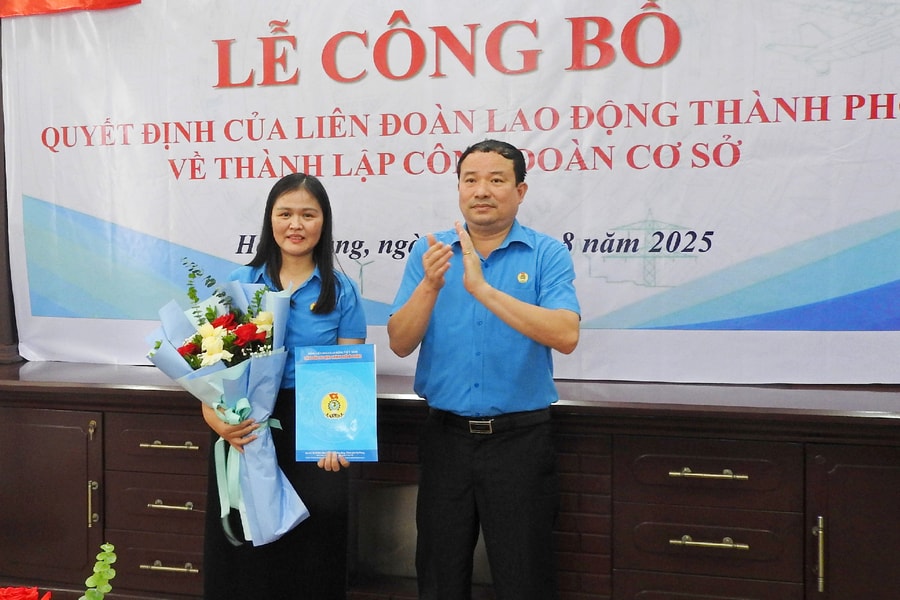 Thành lập 3 Công đoàn cơ sở, kết nạp 824 đoàn viên công đoàn