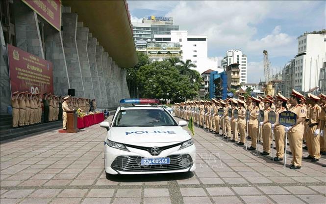 Hà Nội tiếp nhận 660 Cảnh sát giao thông phục vụ Lễ kỷ niệm A80