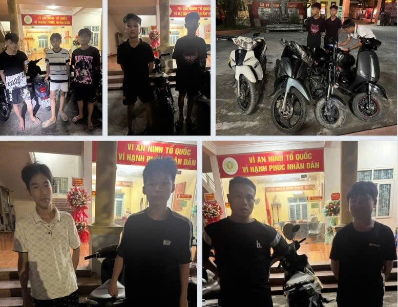 Một đêm, Công an xã Tiên Lãng xử lý 13 thanh thiếu niên vi phạm giao thông