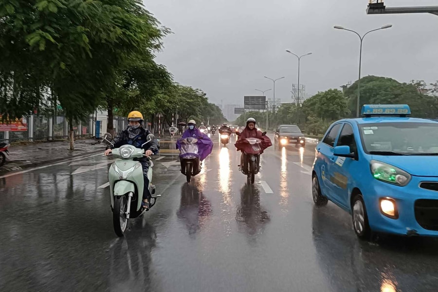 Cảnh báo mưa dông ở khu vực tây và tây nam Hải Phòng