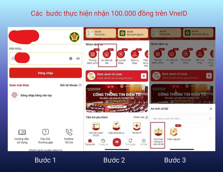 Chủ hộ đại diện gia đình nhận quà tặng 2/9