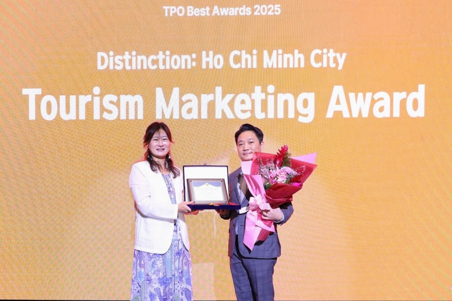 Thành phố Hồ Chí Minh nhận Giải thưởng Tiếp thị Du lịch TPO BEST Awards 2025
