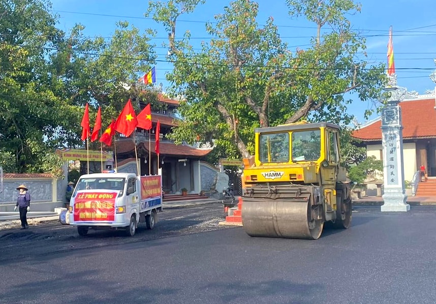 Xã Chấn Hưng phấn đấu 'về đích' nông thôn mới kiểu mẫu vào tháng 10 tới