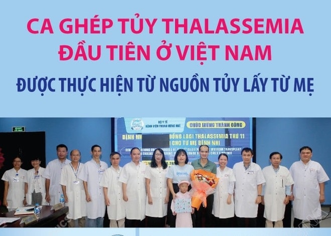 Ca ghép tủy Thalassemia đầu tiên ở Việt Nam được thực hiện từ nguồn tủy từ mẹ