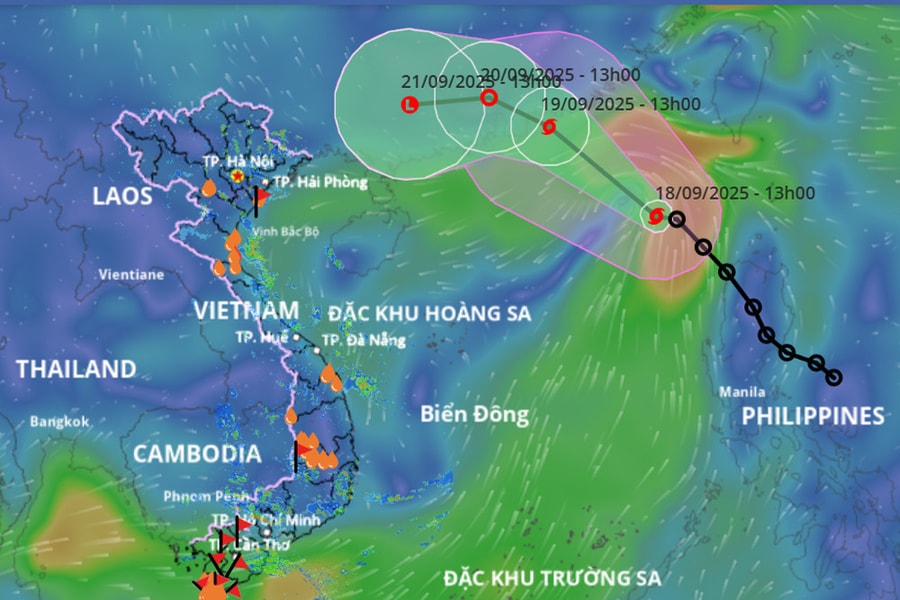 Bão số 8 đã hình thành trên Biển Đông, tên quốc tế Mitag