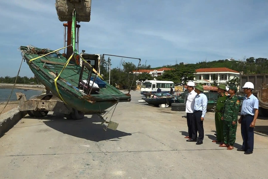 Tất cả tàu, thuyền tại đặc khu Bạch Long Vĩ đã về tránh trú an toàn trước bão số 10