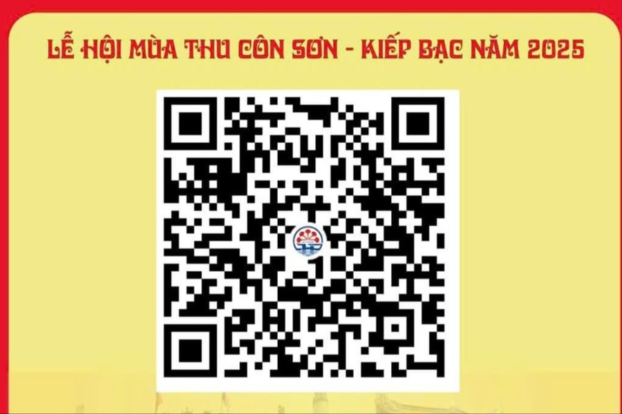 QR code provides accommodation options for visitors to Con Son – Kiep Bac festival