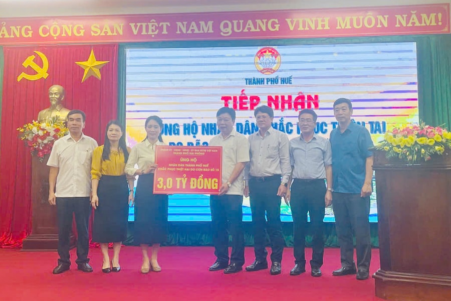 Hai Phong supports Hue in overcoming Typhoon Bualoi aftermath
