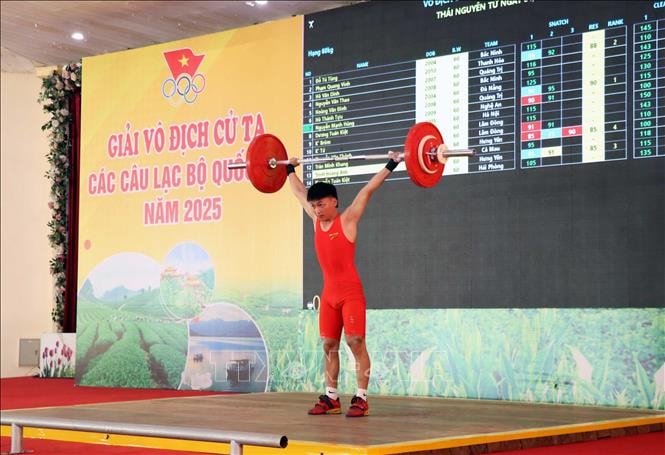 Khai mạc Giải vô địch Cử tạ các câu lạc bộ quốc gia năm 2025
