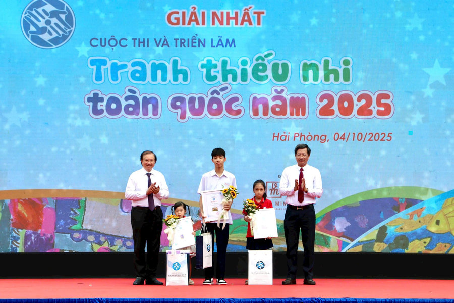 Ngày hội mỹ thuật thiếu nhi tại Hải Phòng