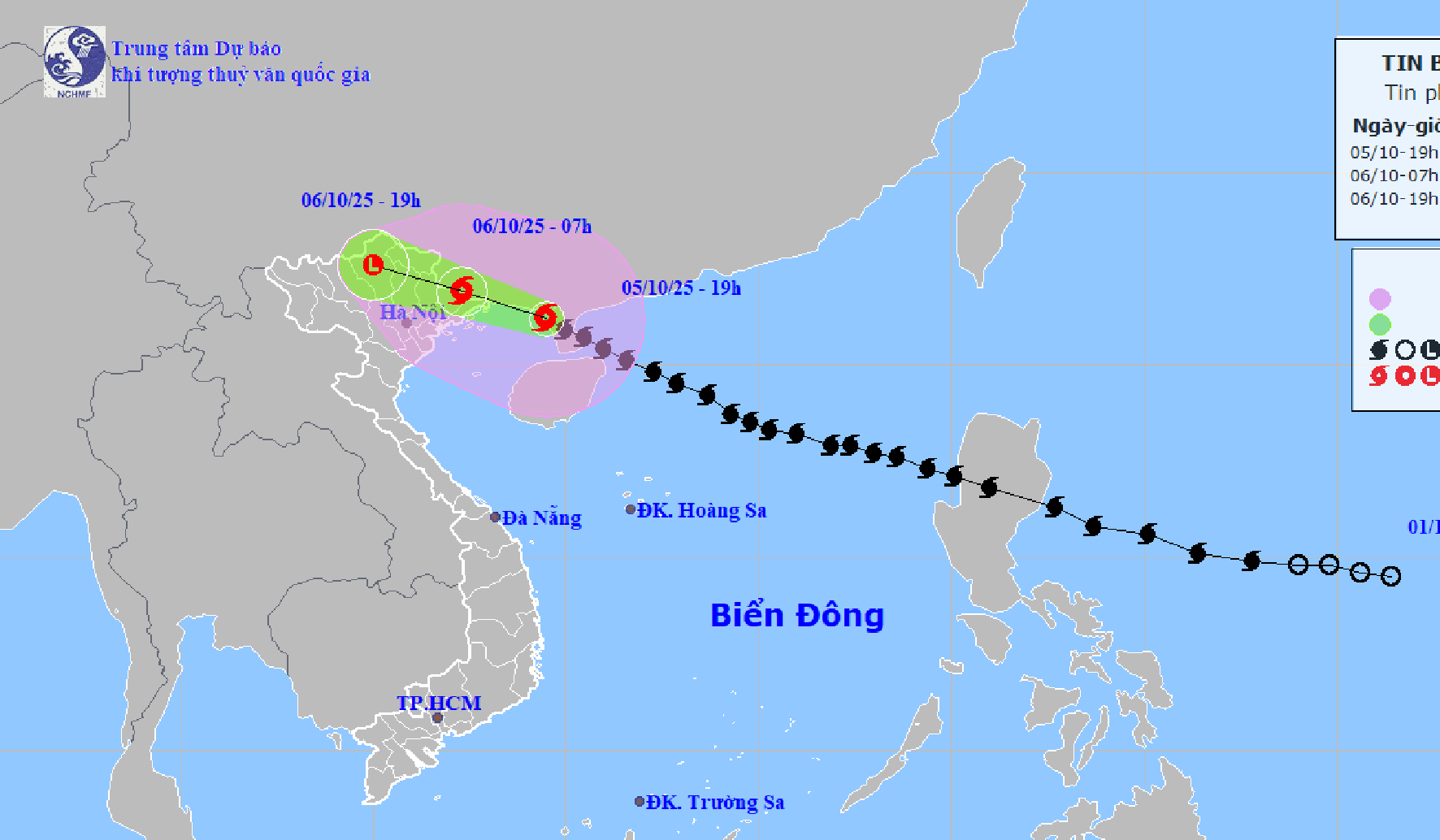 Bão Matmo suy yếu, Hải Phòng mưa dông, đề phòng lốc, sét và gió giật mạnh