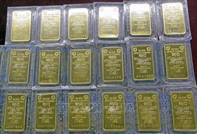 Vàng miếng thiết lập giá 140,1 triệu đồng/lượng trong chiều 6/10