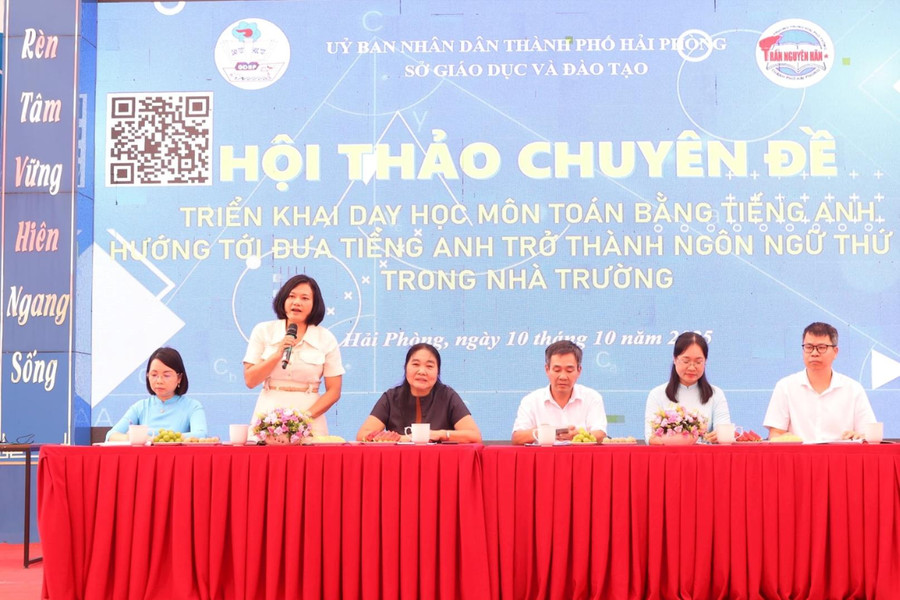 Phát triển năng lực toán học và giao tiếp tiếng Anh cho học sinh Hải Phòng